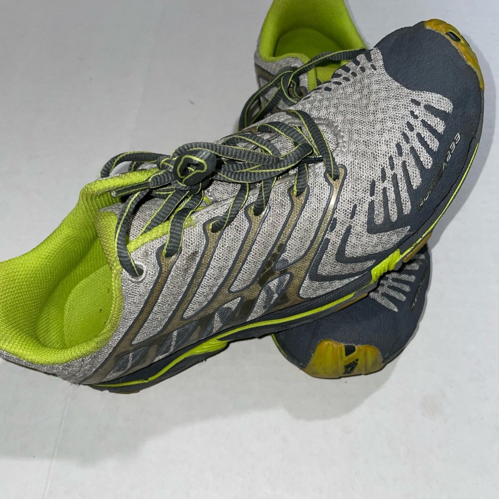 Inov-8 Silver and Lime Running Shoes